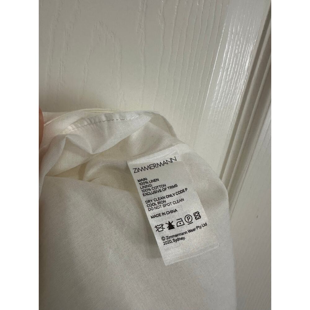 Zimmermann Brighton‎ Ruffle Neck ivory Dress size 3 - Picture 7 of 7